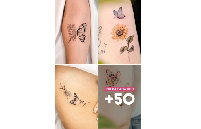 #5 Butterfly Tattoos for Women_ Meaning of Self-Love, Beauty and Overcoming brazo_2hfnu_4xoa4= tatuajes para mujer